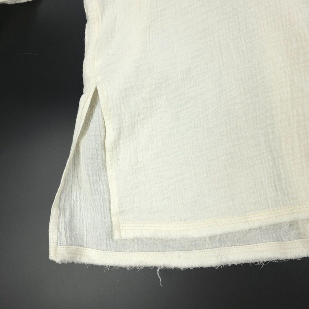 NEW Free People Cardiff Top Gauze Button Down Beachy Boho Lagenlook VSCO Minimal - Picture 7 of 14